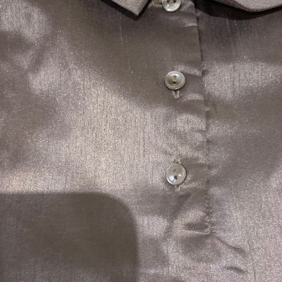 Janie and Jack girls size 4 metallic grey dress - Picture 10 of 15